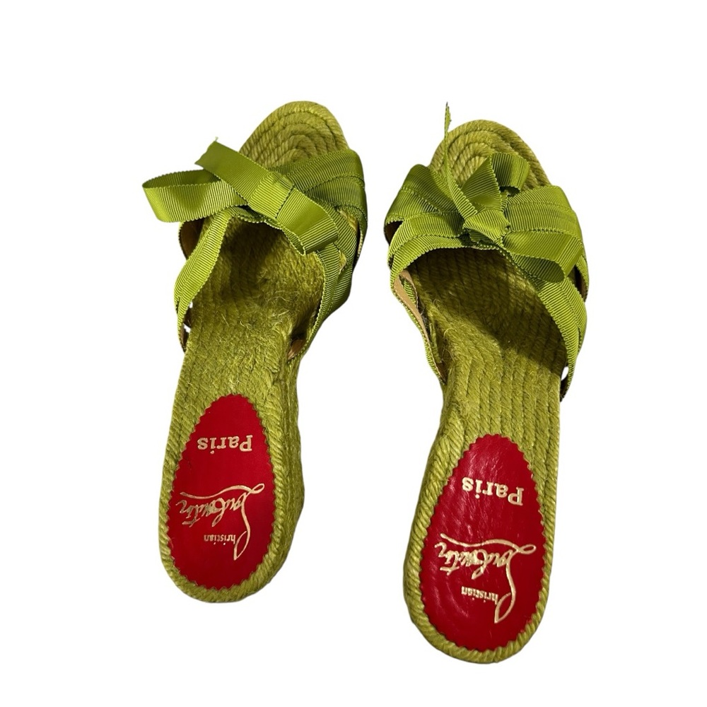 Christian Louboutin Green Women's Sandals sz 38